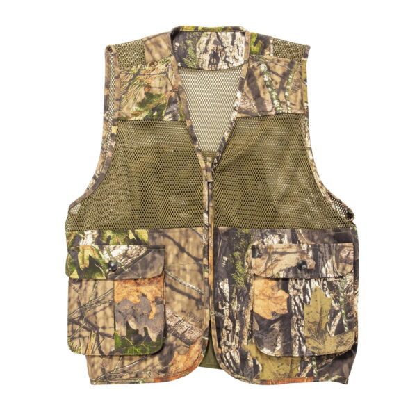 HQ Outfitters HQ_DVST_ML Dove/Small Game Vest with game bag,Mossy Oak Break Up Country, 2 front pockets, duck canvas, Size Medium/Large