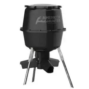 American Hunter AH_225GRAV 30 Gallon Neesting Hopper Feeder w/3_Way Gravity Feeder Tubes