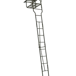 Millennium L_105_SL 18' Single Ladder Stand, padded adj. shooting rest/arm rest, safelink safety line