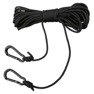 Muddy LA050 Lift Cord, 30' Nylon Rope with 2 HD Carabiner Clips