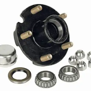 545 Lug 2.2K hub Idler BLK w/bearings seal dust cap and lugs (DRY KIT)