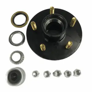 545 Lug 3.5K hub Idler BLK w/bearings seal dust cap and lugs (DRY KIT)