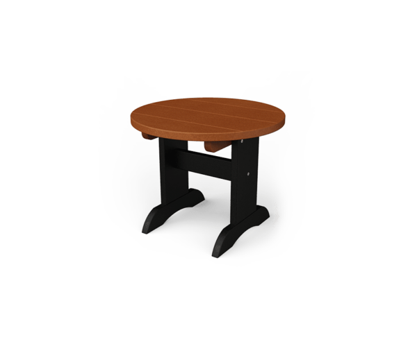 PATIOVA QSTPEZNT-CDBK Poly end table - Cedar & Black