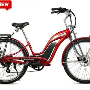 E-Classic Cruiser Hybrid E-Bike (Red)