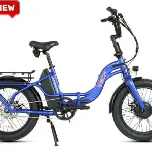 E-Urban Folding E-Bike (Blue, 7-Speed, Torque Sensor)