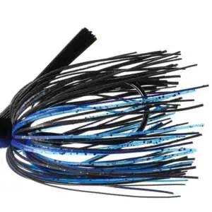 Dirty Jigs NJSJBB-38 No-Jack Swim Jig; Black & Blue; 3/8oz