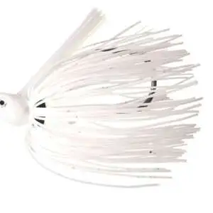 Dirty Jigs NJSJWI-38 No-Jack Swim Jig; White; 3/8oz