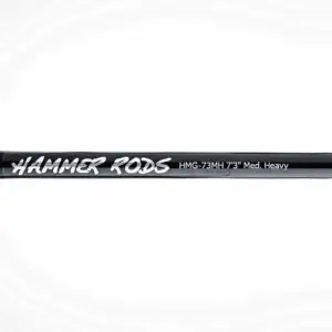 Hammer Rods HMG73MH Elite Series 7’3″ Baitcaster Micro Guide – Medium Heavy