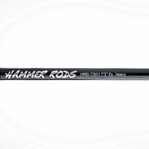 Hammer Rods HMG73XH HMG73XH Elite Series 7′ 3″ Baitcaster – Extra Heavy