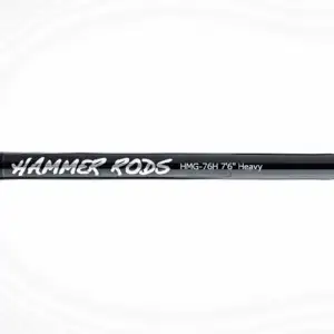 Hammer Rods HMG76H Elite Series Baitcaster 7′ 6″ Micro Guide – Heavy