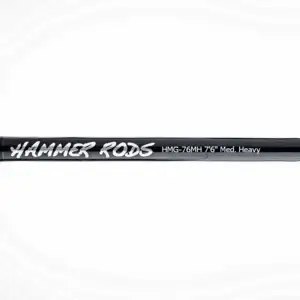 Hammer Rods HMG76MH Elite Series Baitcaster 7′ 6″ Micro Guide – Medium Heavy
