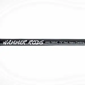 Hammer Rods HMG76MHC Crankbait Series 7′ 6″ Micro Guide – Medium Heavy