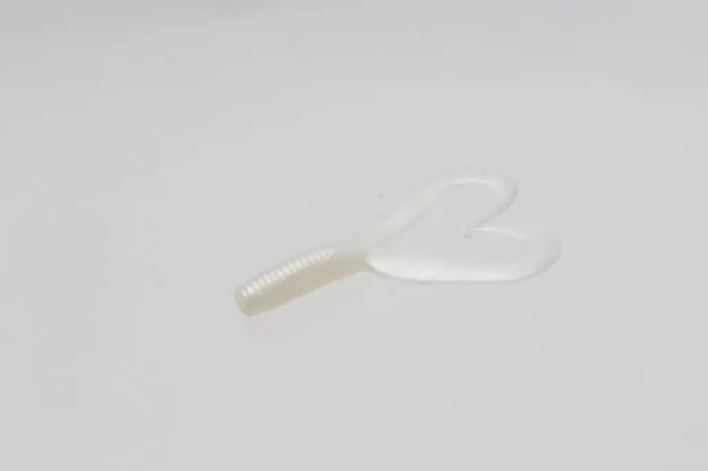 ZOOM 020-045 ZOOM Creepy Crawler Twin Tail 3" White Pearl