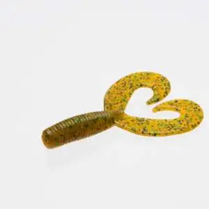 ZOOM 034-097 ZOOM Fat Albert Twin Tail 3.5″ Rootbeer Pepper Green