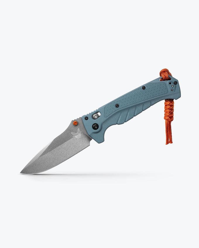 Adira™ Drop-Point Knife - Depth Blue Grivory® Handle