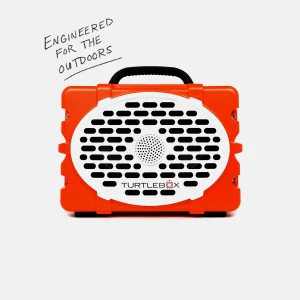 Turtlebox Gen 3 Speaker – Orange/White