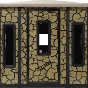 PENTHOUSE BOX BLIND / STEEL WALL CONSTUCTION / CRACKED MUD CAMO