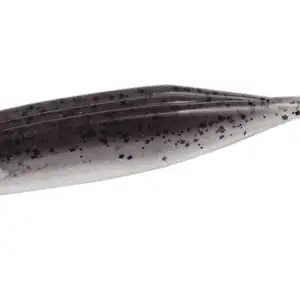 Zoom Winged Fluke 5” Smoke Pepper Clear 6pk
