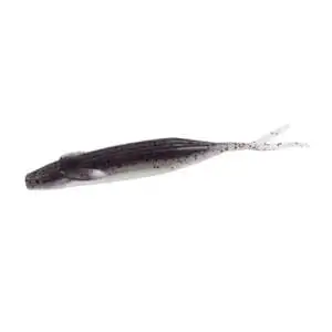 Zoom Winged Fluke 4in Smoke Pepper Clear 8pk