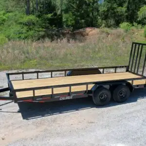Caliber 7x18 Magnum II Utility Trailer with 2' Mesh Sides