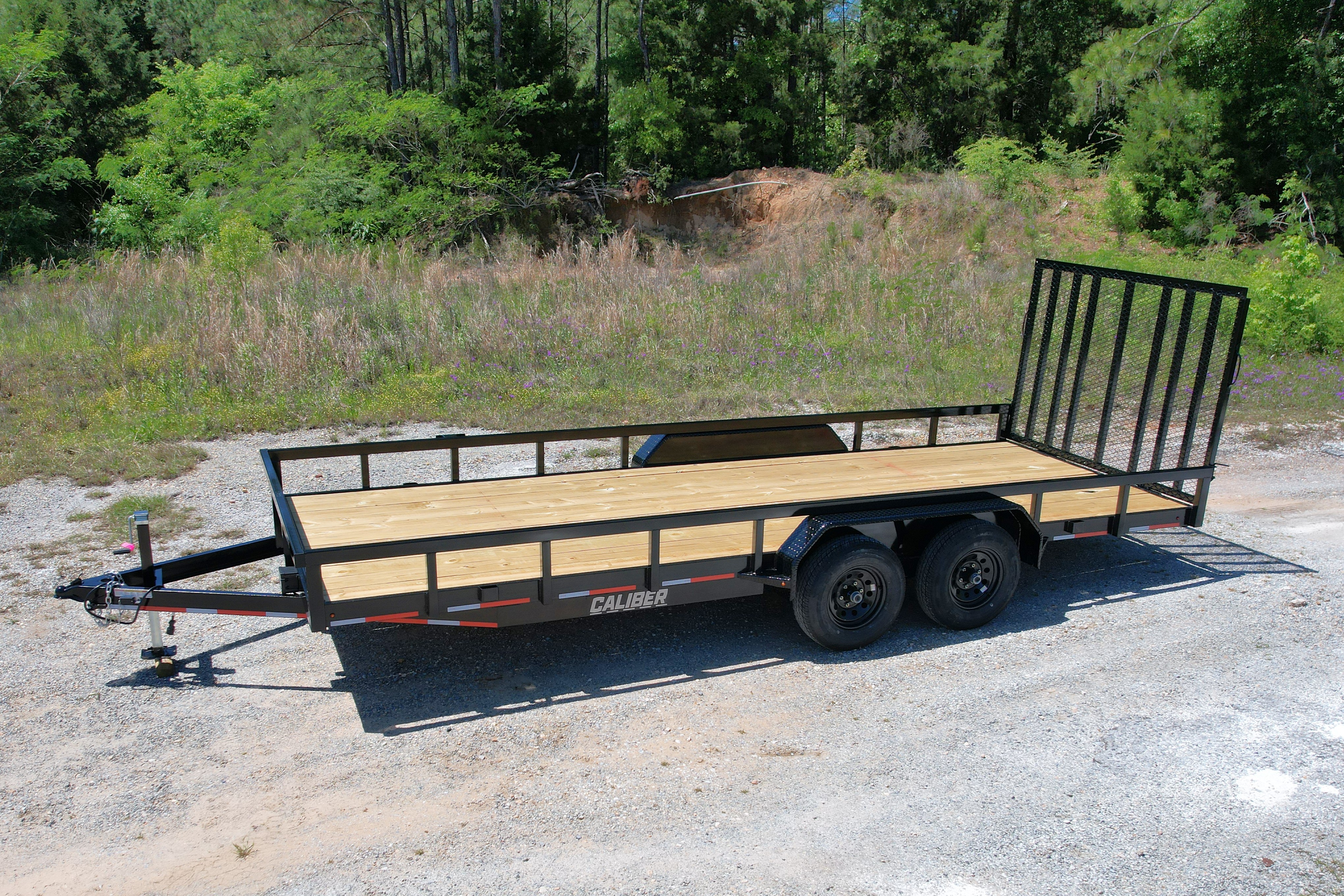 Caliber 7x18 Magnum II Utility Trailer with 2' Mesh Sides