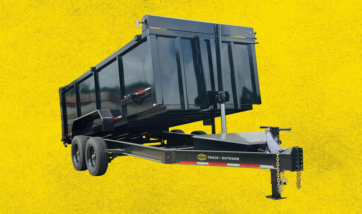 Dump Trailer for hauling gravel, mulch, sand, etc.