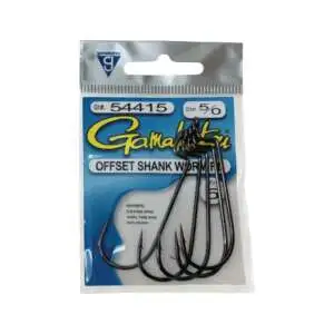 Gamakatsu 54415 Gamakatsu Nano Alpha Worm Hooks – RB Black