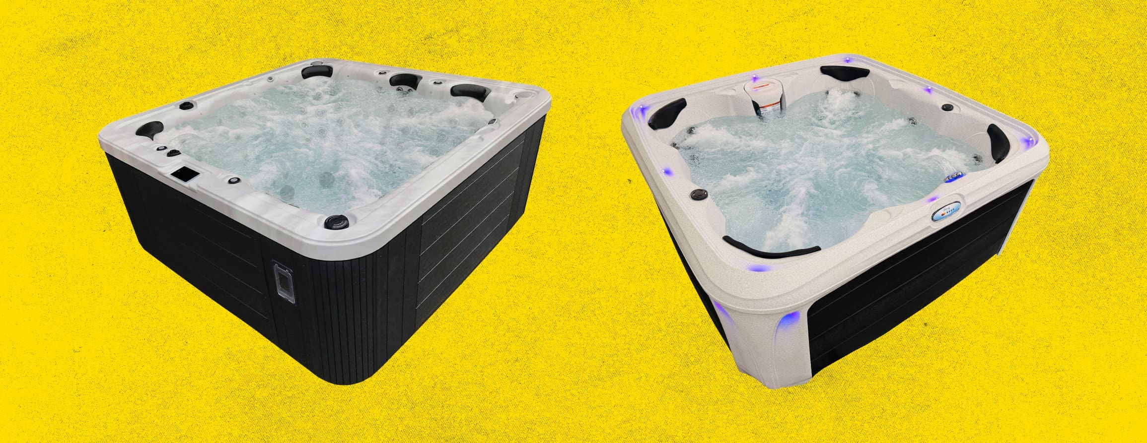 Luxury hot tub with therapeutic jets