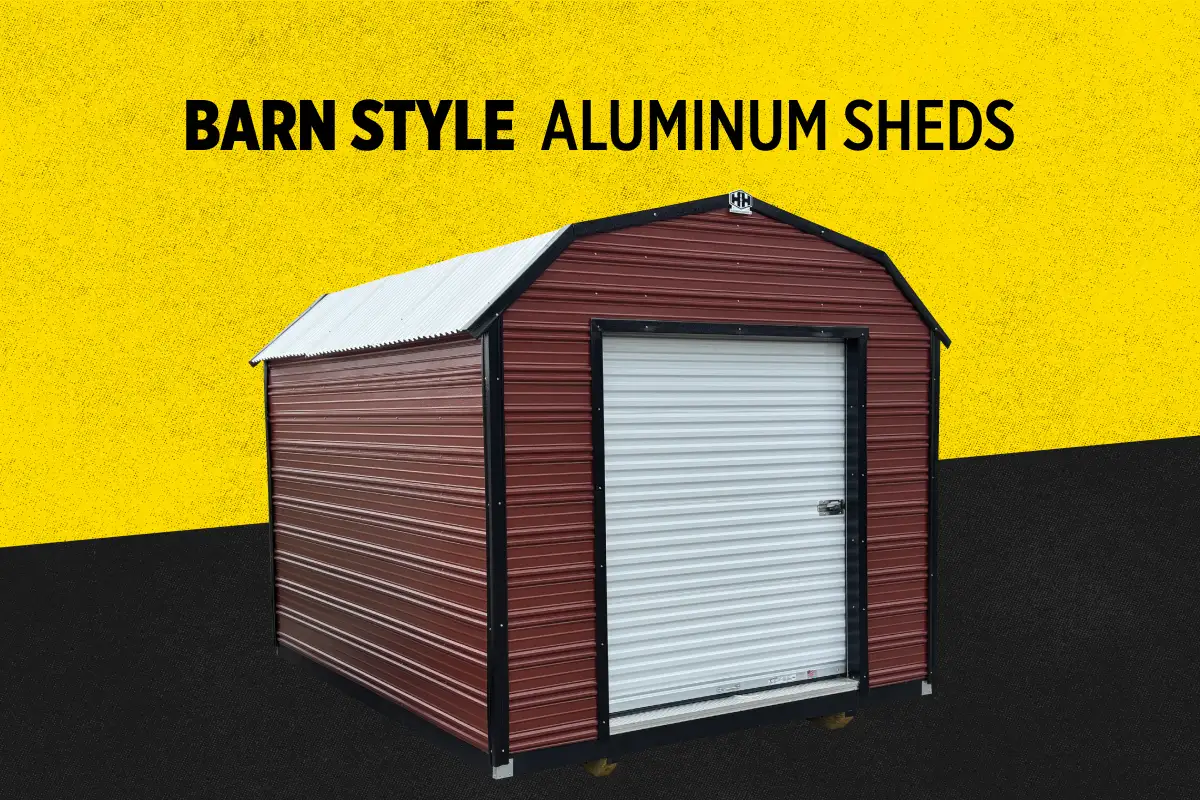 Barn Style Aluminum Storage Shed