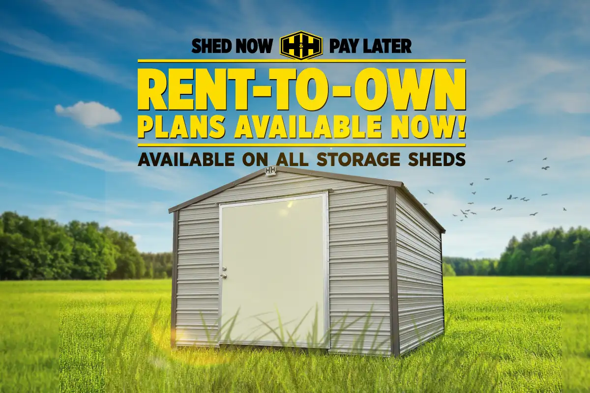 Rent-To-Own Storage Sheds