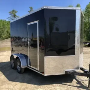 Arising ARI7x12TAEKOBLK - Eko Black Tandem Axle Enclosed Trailer