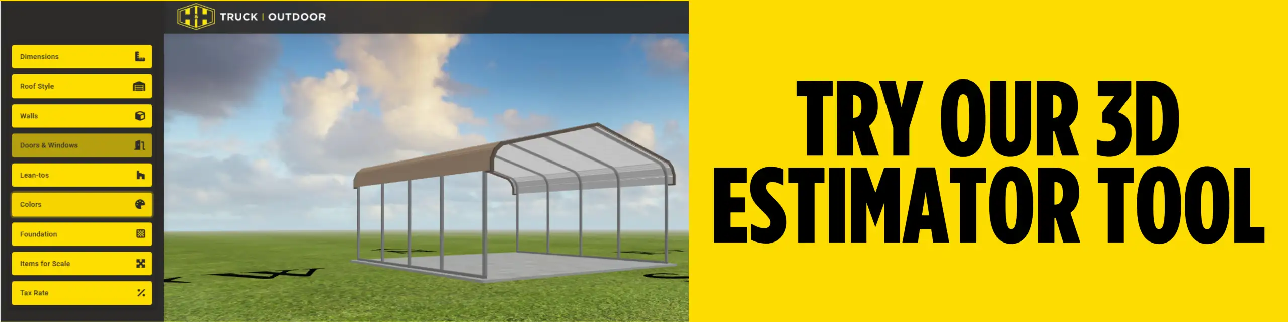 H&H 3D Carport Design Tool