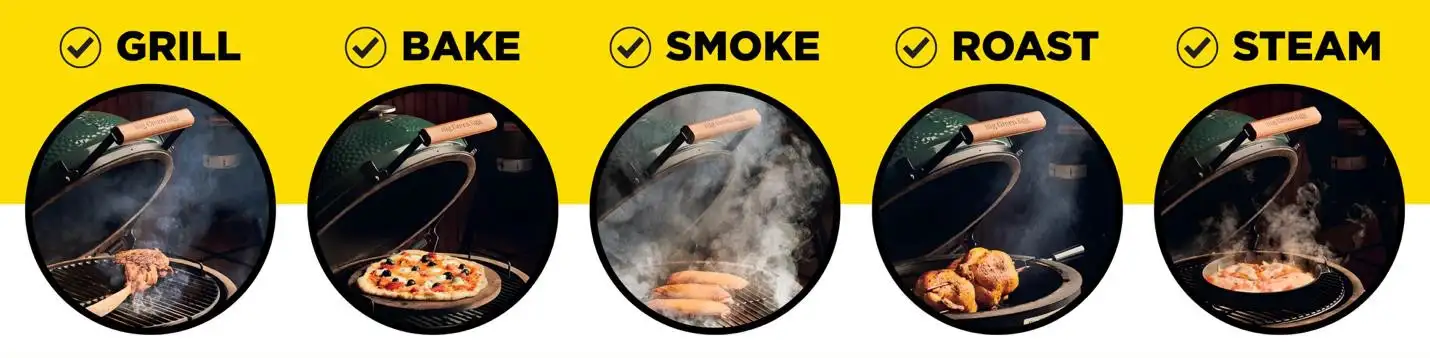 Big Green Egg ceramic construction