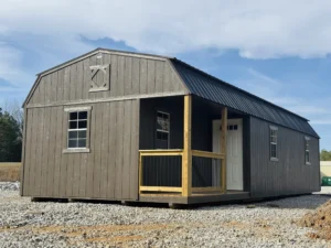 Corner Lofted Barn Cabin